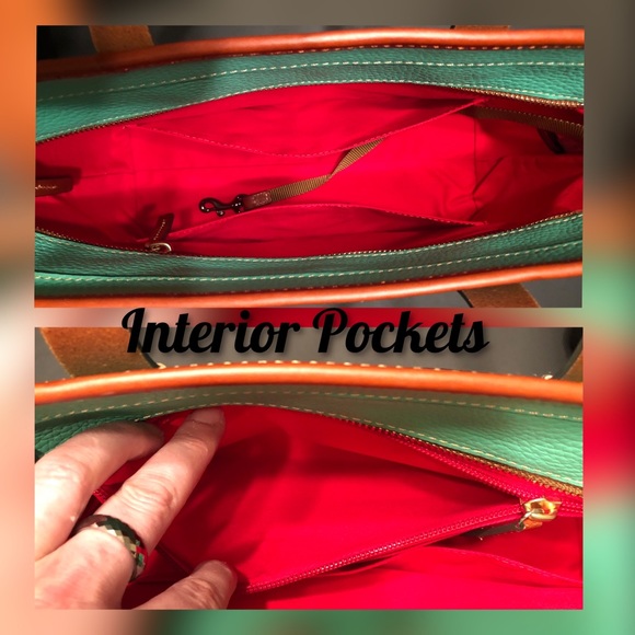 Dooney & Bourke Authentic Turquoise Shoulder Tote, New Without Tags - Picture 11 of 16